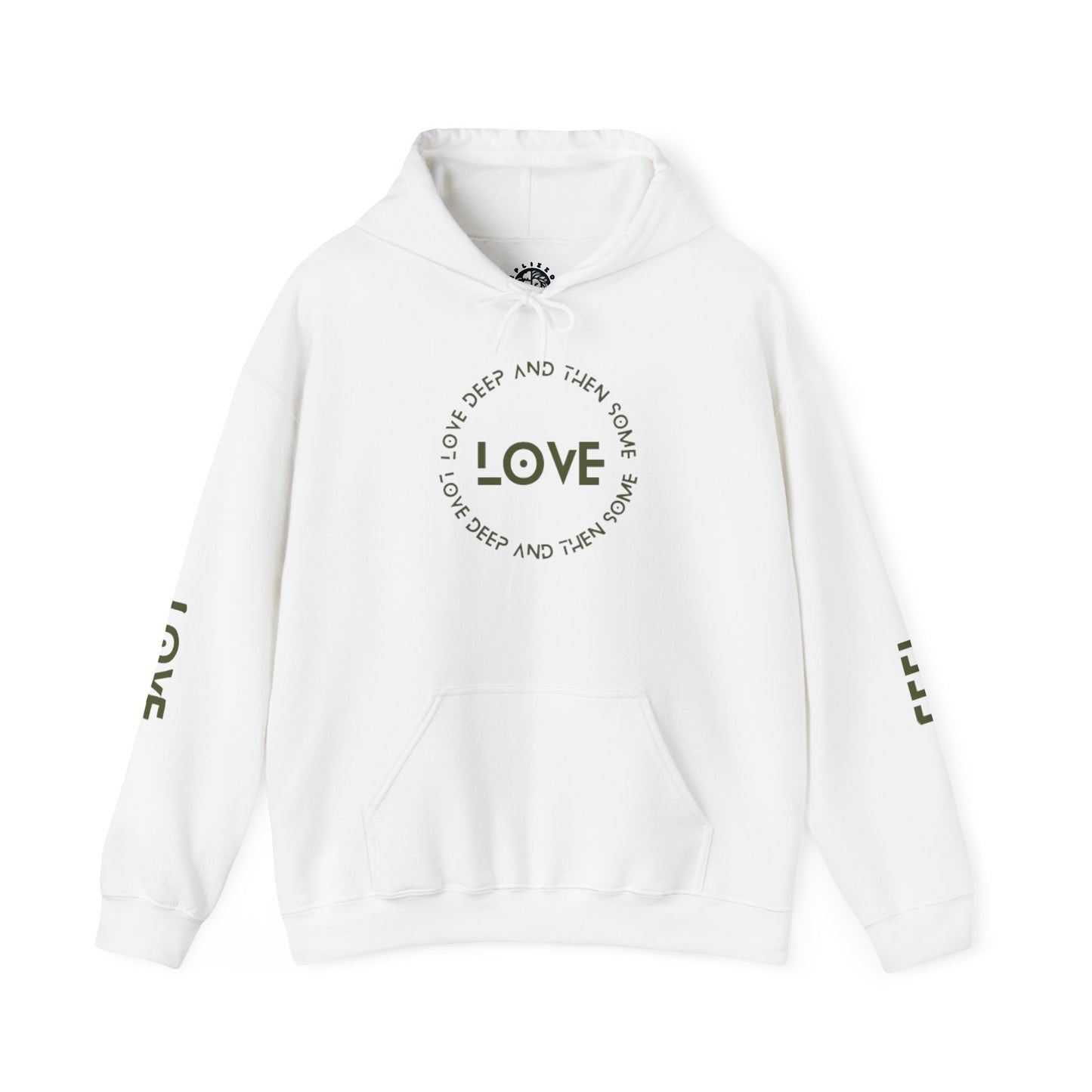 Love Poet Society Hoodie I spired by sister Kassia — Minimal Green Typography Pullover