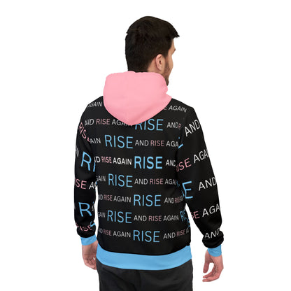 Inspirational Athletic Hoodie - RISE Graphic Design