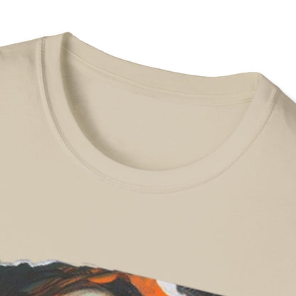 The Duality of Living with Anxiety T-shirt Orange Face
