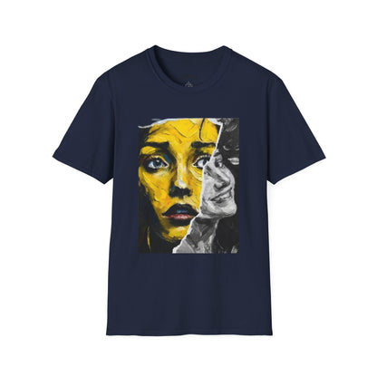 The Duality of Living with Anxiety T-shirt Yellow Face