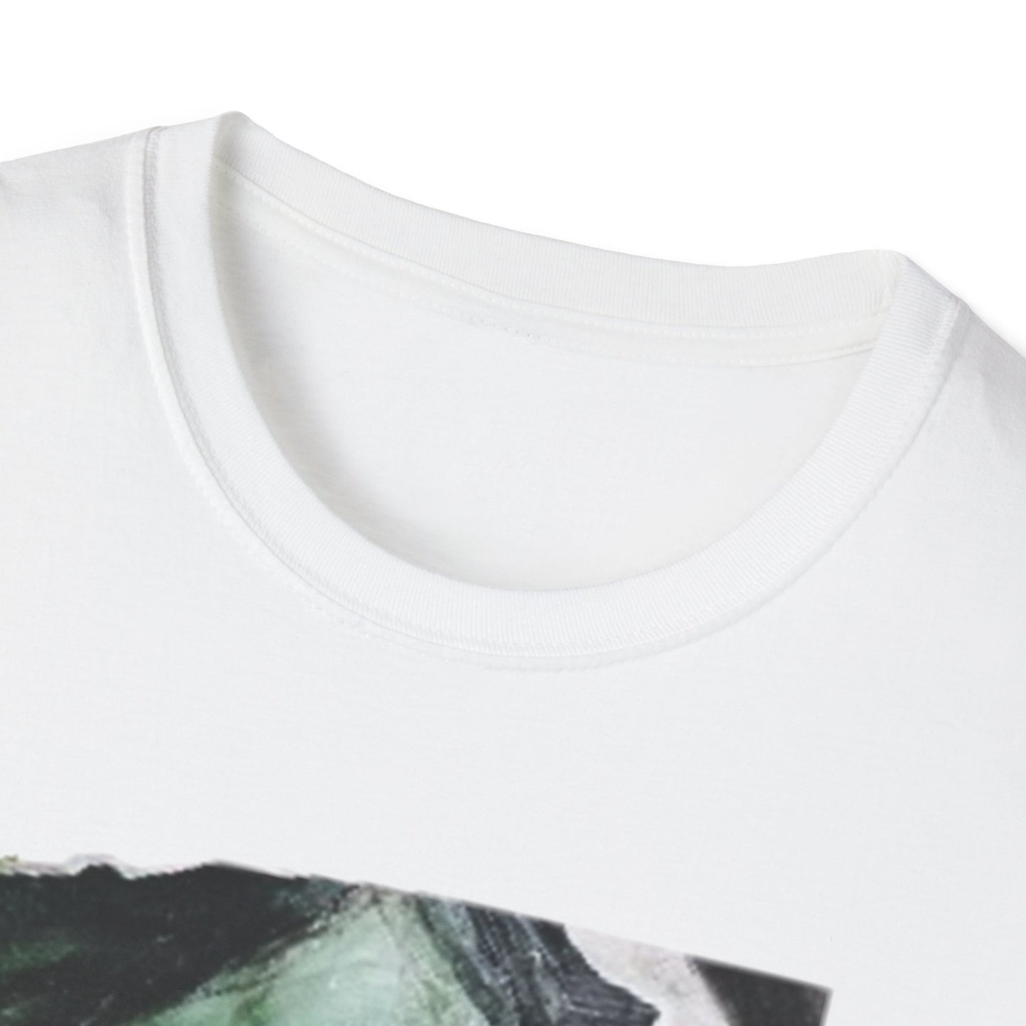 The Duality of Living with Anxiety T-shirt Green Face