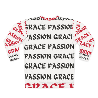 Unisex Passion & Grace Sweatshirt - Bold Inspirational Design