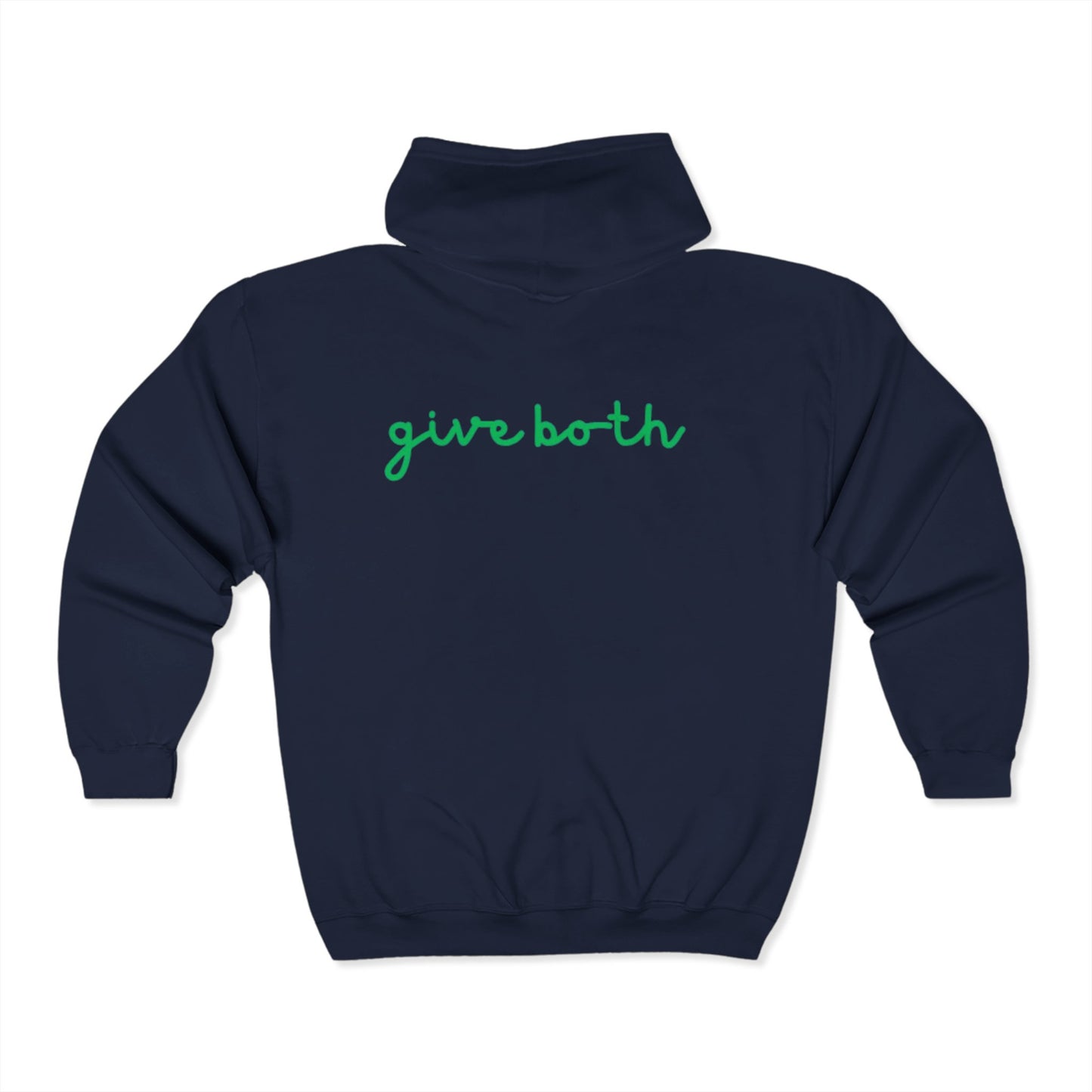 Unisex Heavy Blend™ Zip Hoodie - 'Respect Love' & 'Give Both'