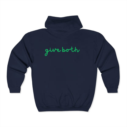 Unisex Heavy Blend™ Zip Hoodie - 'Respect Love' & 'Give Both'