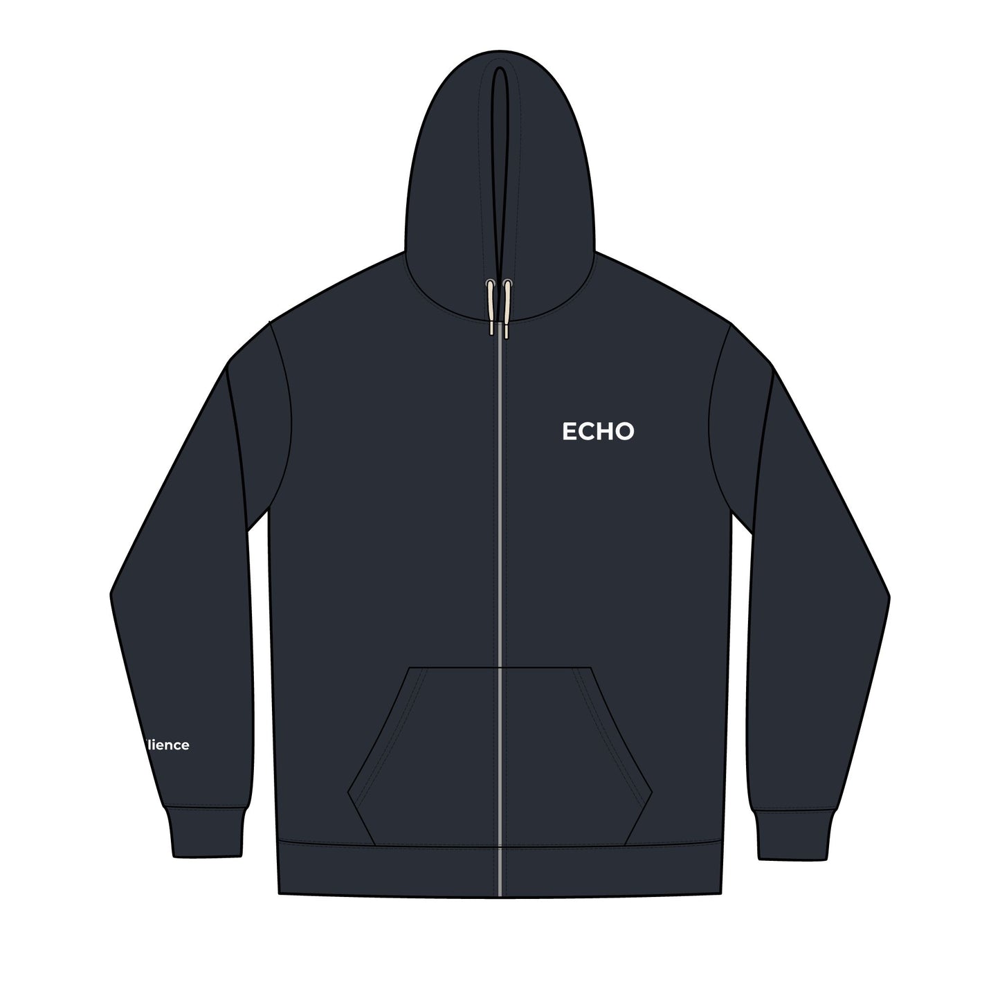 Men's Eco-Friendly Full-Zip Hoodie | Casual, Cozy, Motivational, Perfect for Wellness, Sustainable Fashion