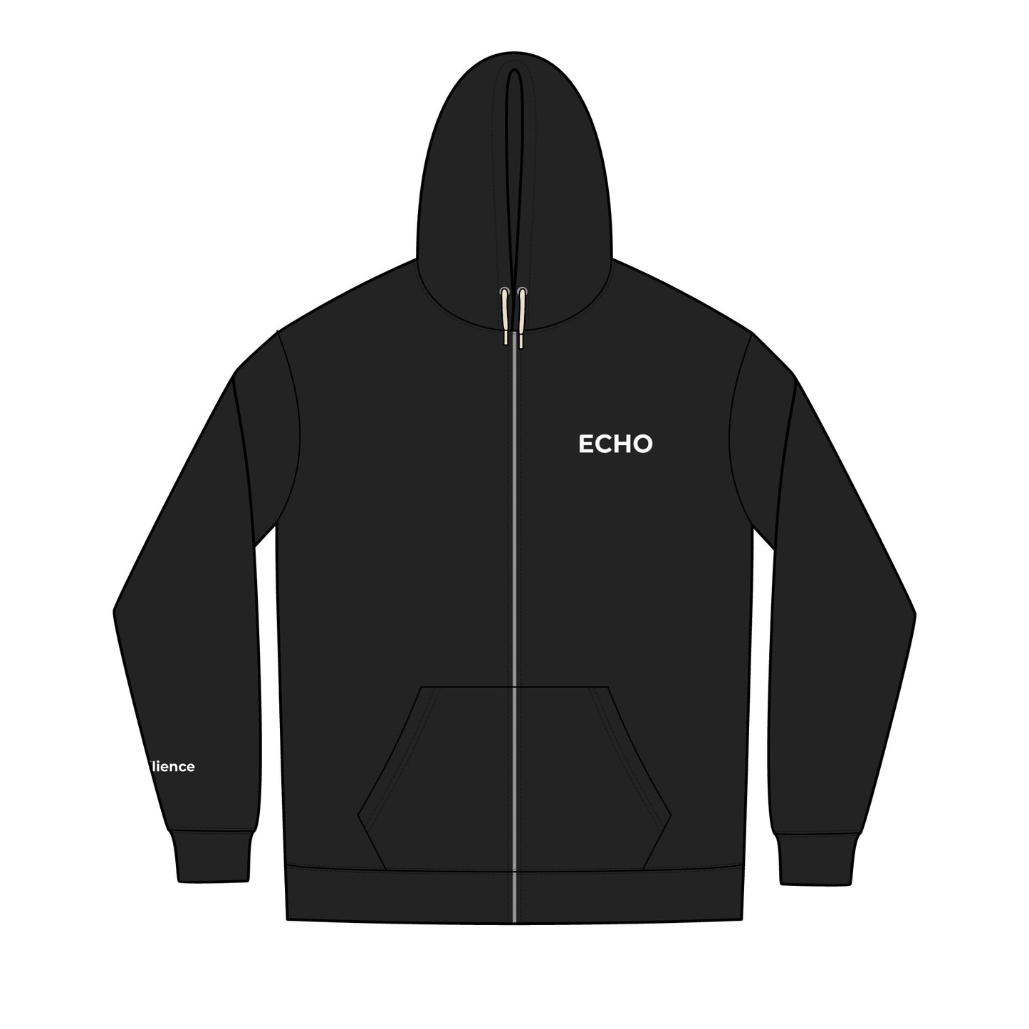 Men's Eco-Friendly Full-Zip Hoodie | Casual, Cozy, Motivational, Perfect for Wellness, Sustainable Fashion