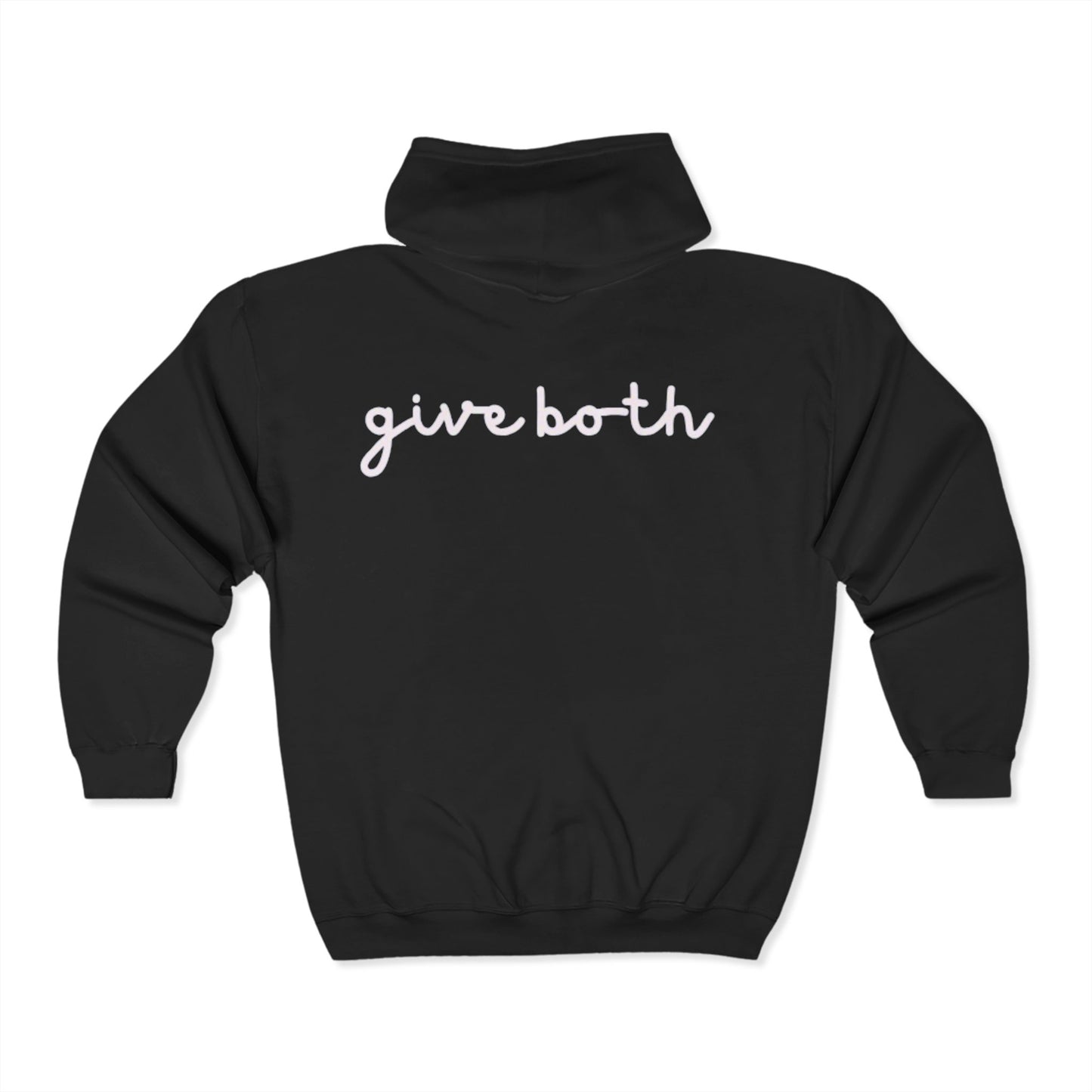 Unisex Heavy Blend™ Zip Hoodie - 'Respect Love' & 'Give Both'