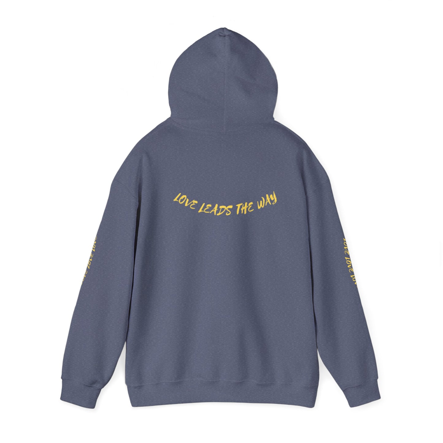 Unisex Heavy Blend™ Hooded Sweatshirt - "Lead with Your Heart" Inspirational Pullover