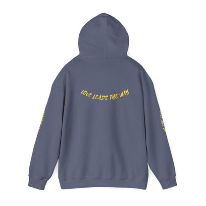 Unisex Heavy Blend™ Hooded Sweatshirt - "Lead with Your Heart" Inspirational Pullover