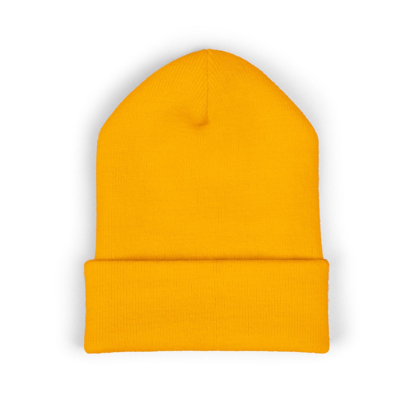 Embroidered 'splizzo' Cuffed Beanie — Classic Knit Winter Hat