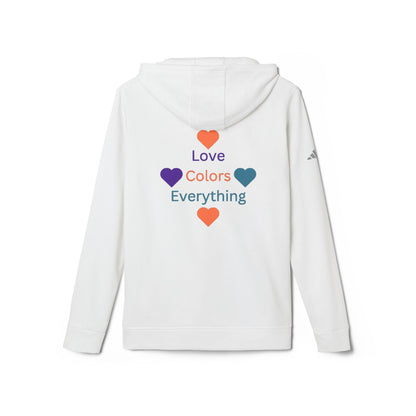 Colorful Love Unisex Fleece Hoodie - Embrace Life & Diversity