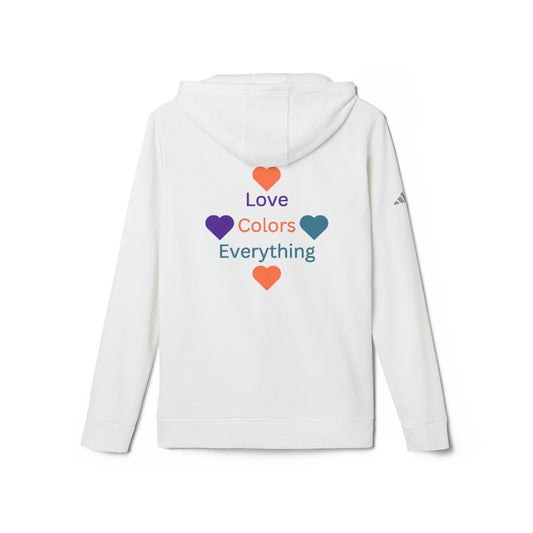 Colorful Love Unisex Fleece Hoodie - Embrace Life & Diversity