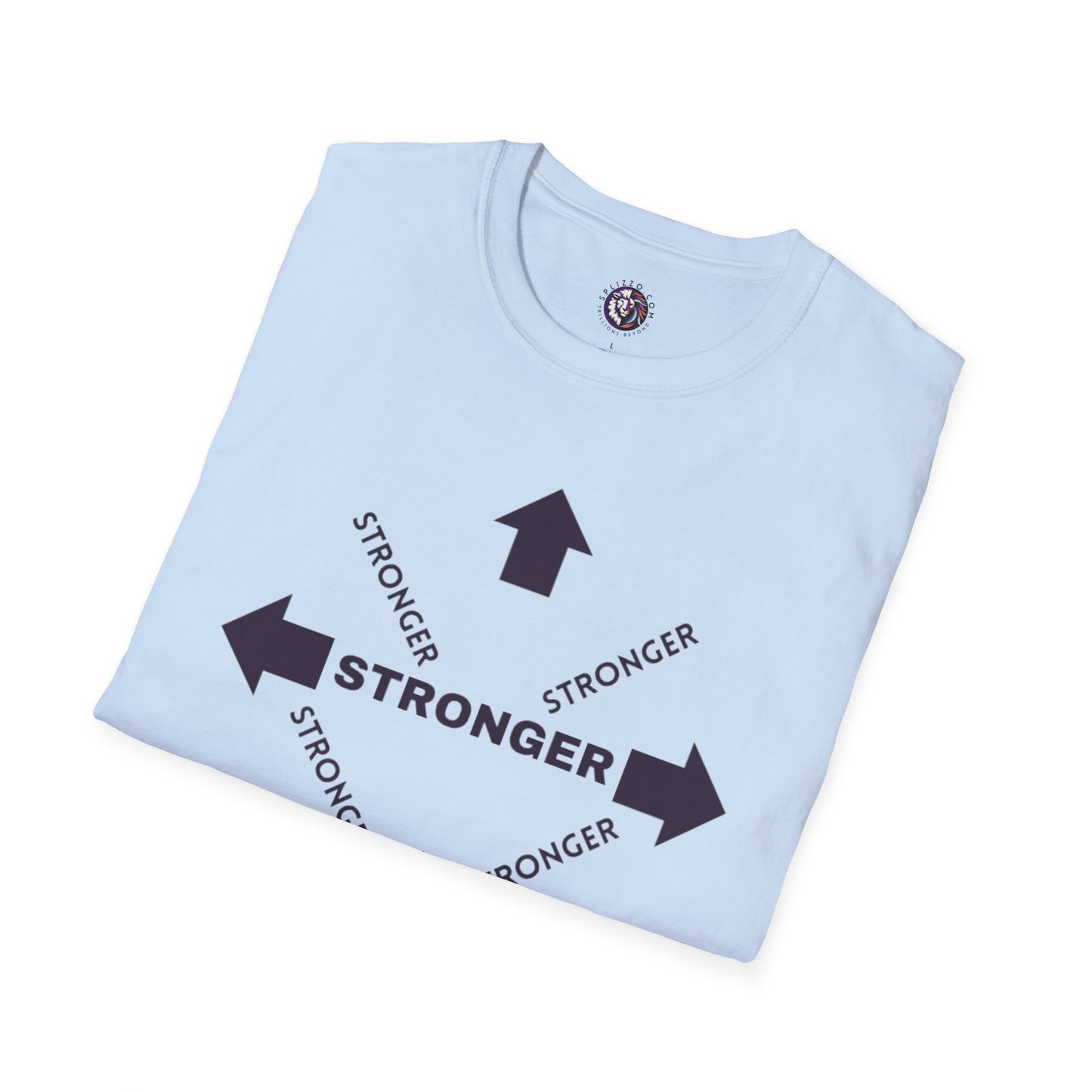 Stronger Unisex Softstyle T-Shirt - Motivational Quote Tee for Fitness Enthusiasts