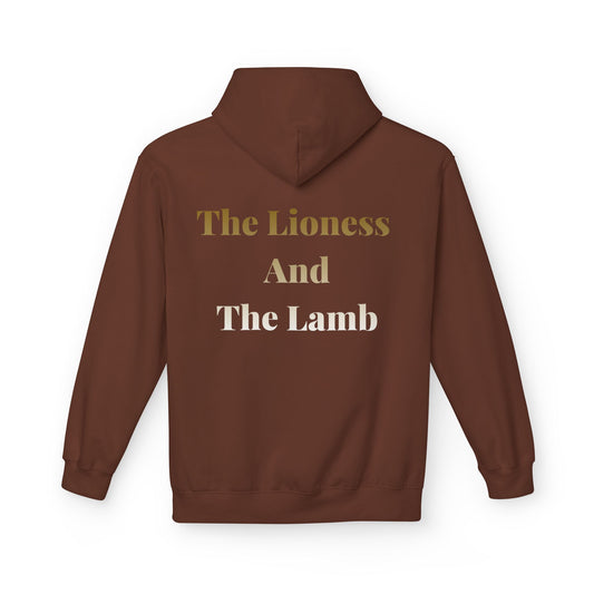 Hoodie — Gold 'SPLIZZO' Front & 'The Lioness And The Lamb' Back Graphic