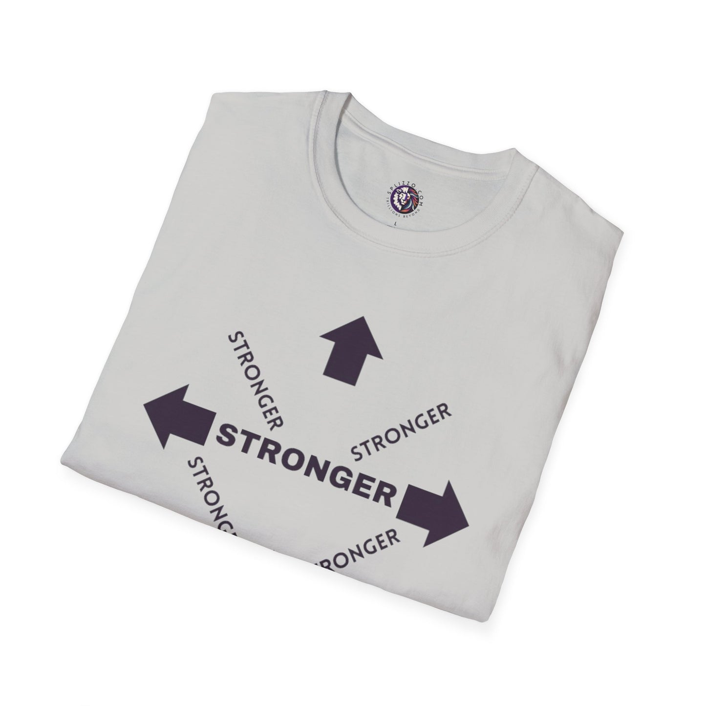 Stronger Unisex Softstyle T-Shirt - Motivational Quote Tee for Fitness Enthusiasts