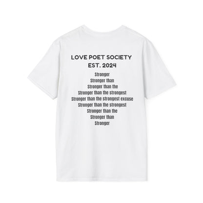 Stronger Unisex Softstyle T-Shirt - Motivational Quote Tee for Fitness Enthusiasts