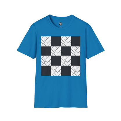 Modern Minimalist Checkerboard Unisex Softstyle T-Shirt