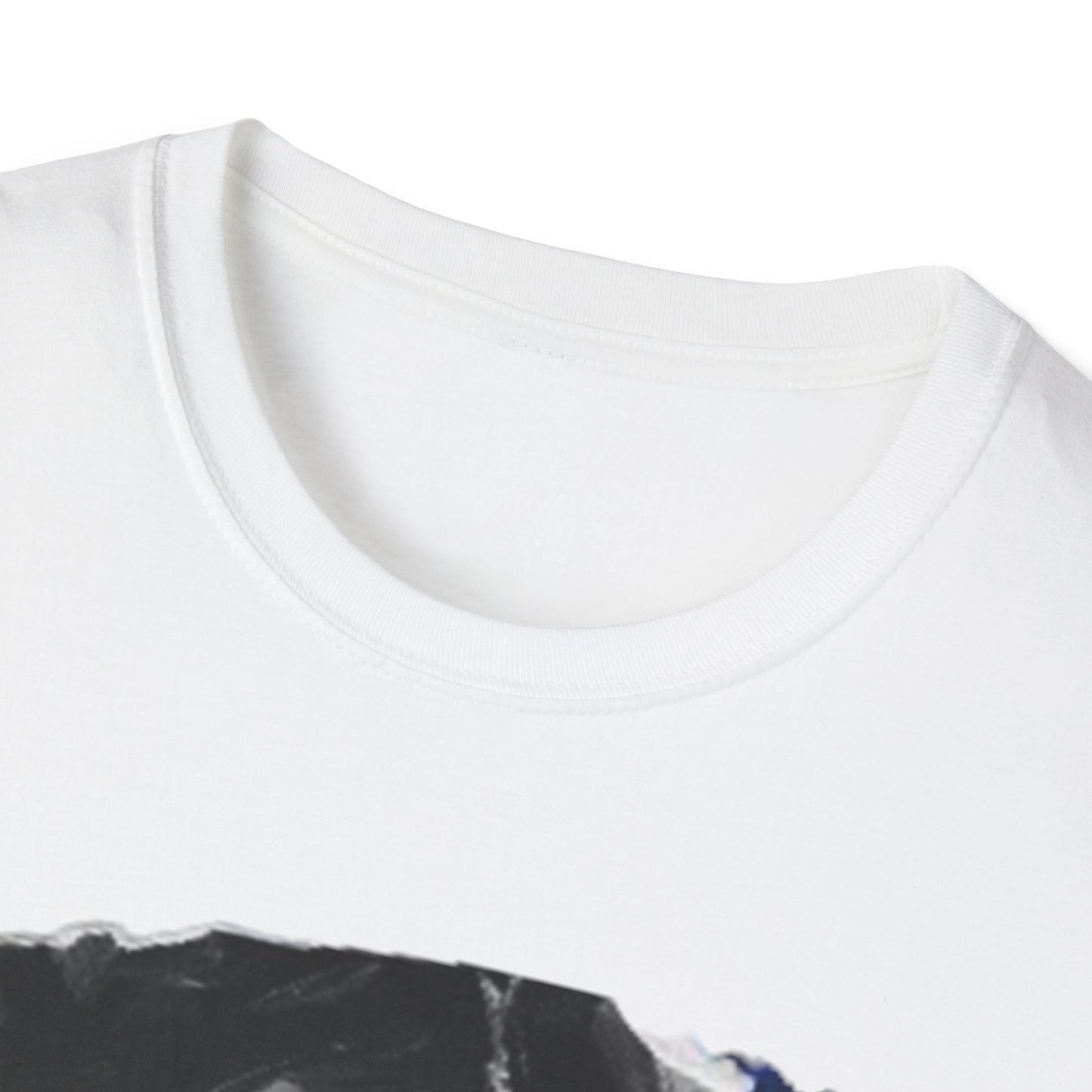 The Duality of Living with Anxiety T-shirt Blue Face