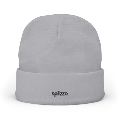 Embroidered 'splizzo' Knit Beanie — Cozy Casual Winter Hat
