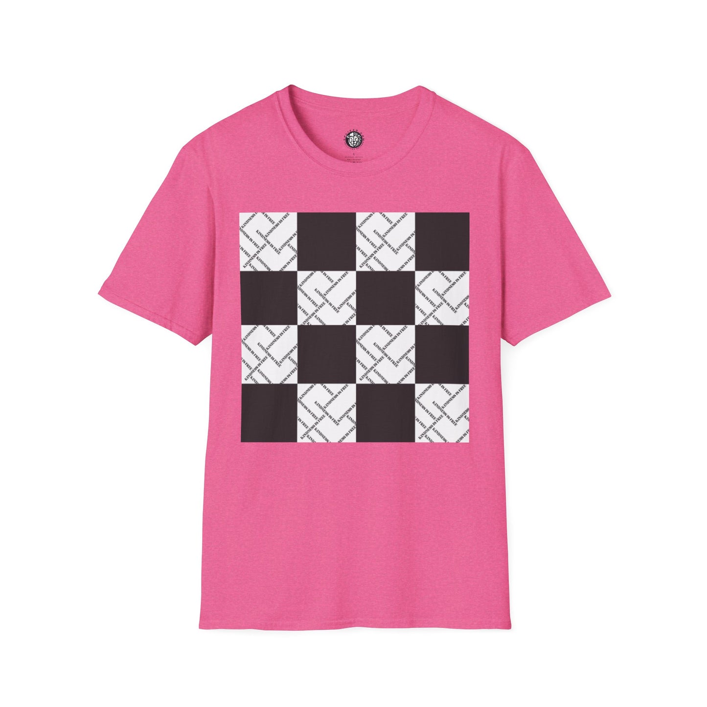 Modern Minimalist Checkerboard Unisex Softstyle T-Shirt
