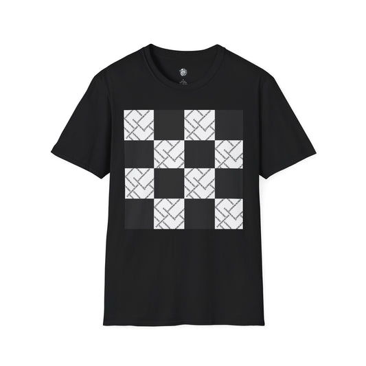 Modern Minimalist Checkerboard Unisex Softstyle T-Shirt
