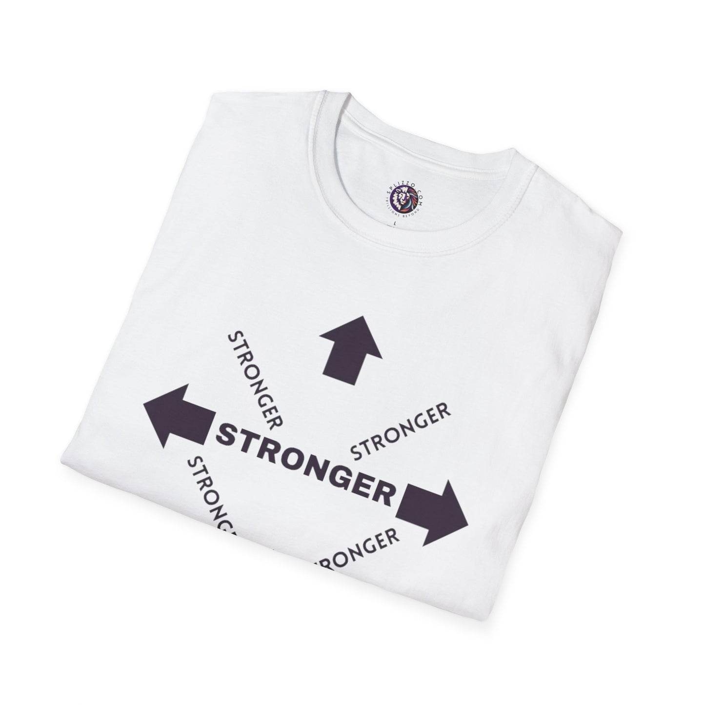 Stronger Unisex Softstyle T-Shirt - Motivational Quote Tee for Fitness Enthusiasts