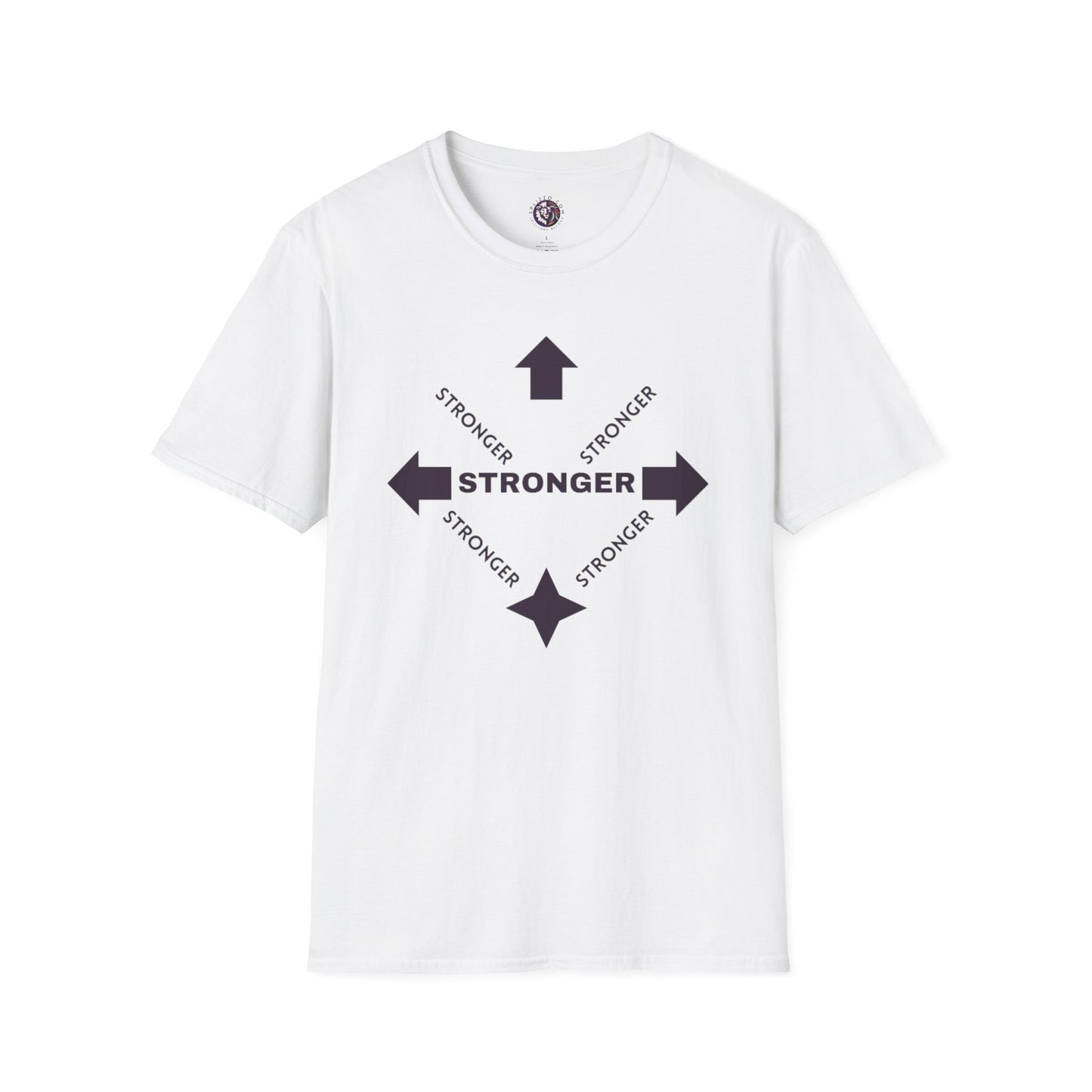 Stronger Unisex Softstyle T-Shirt - Motivational Quote Tee for Fitness Enthusiasts