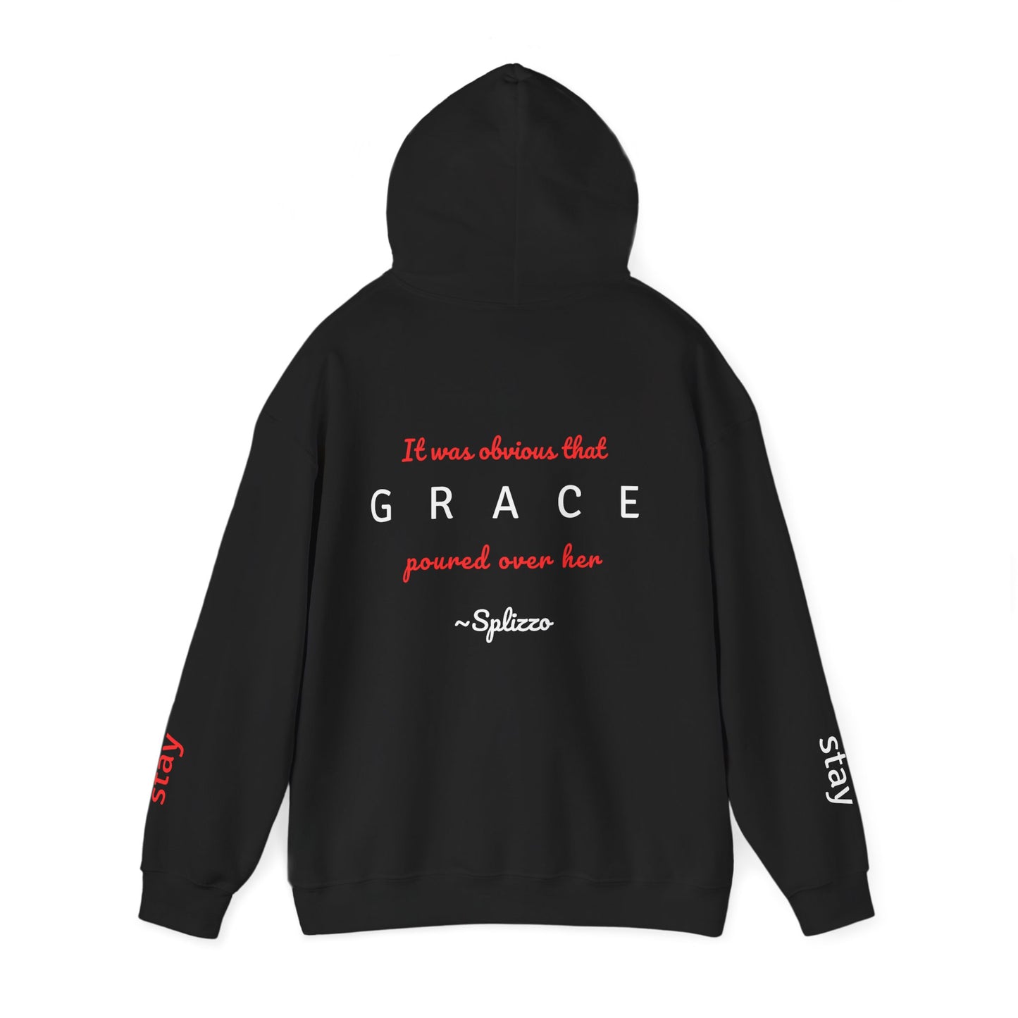 Grace Poured Over Her Splizzo Hoodie