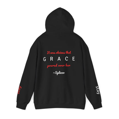 Grace Poured Over Her Splizzo Hoodie