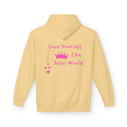 Inspirational Love Hoodie - Love Yourself Like Jesus Would
