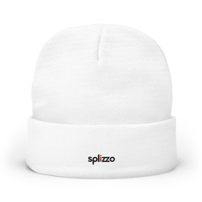 Embroidered 'splizzo' Knit Beanie — Cozy Casual Winter Hat