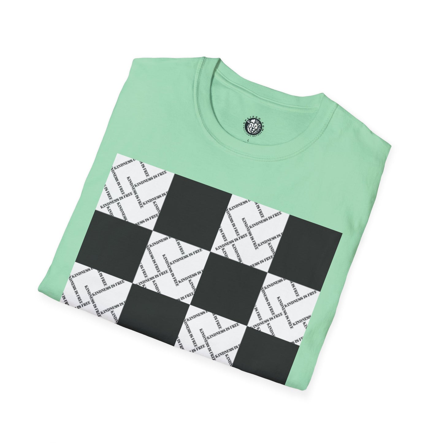 Modern Minimalist Checkerboard Unisex Softstyle T-Shirt