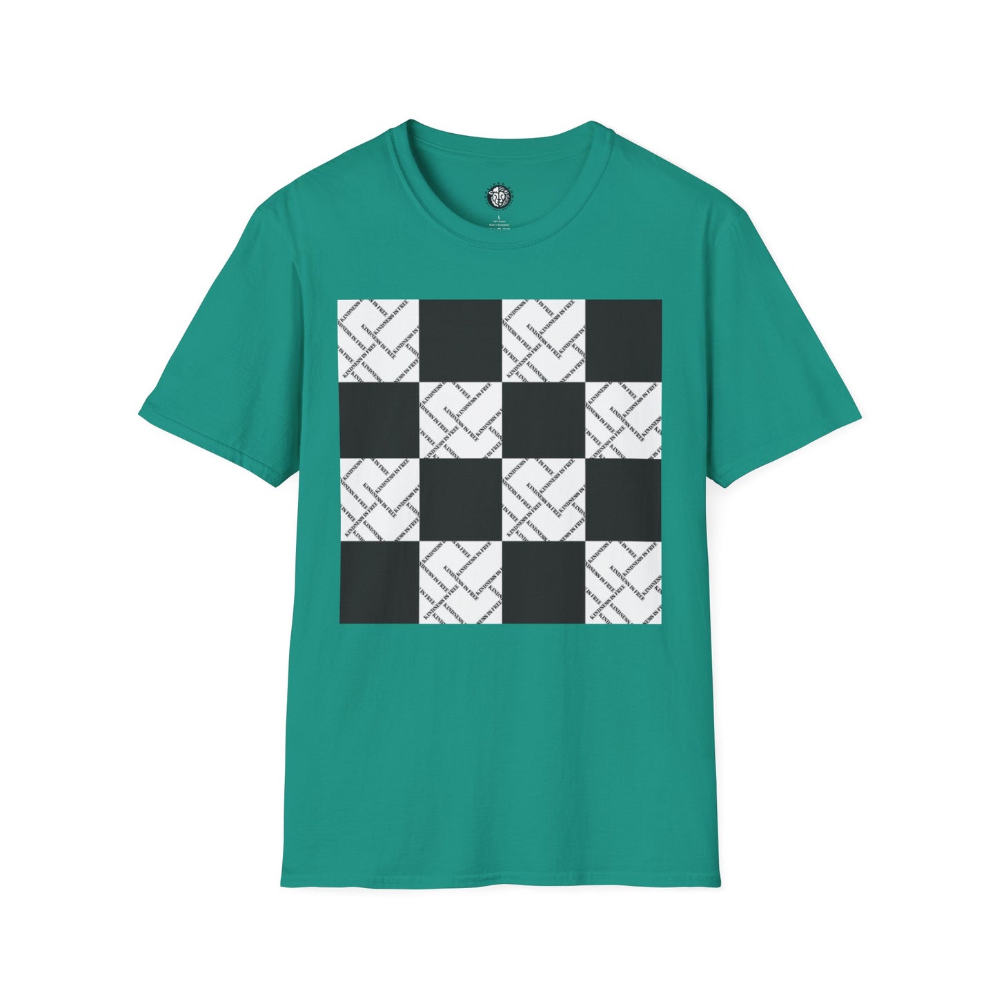 Modern Minimalist Checkerboard Unisex Softstyle T-Shirt