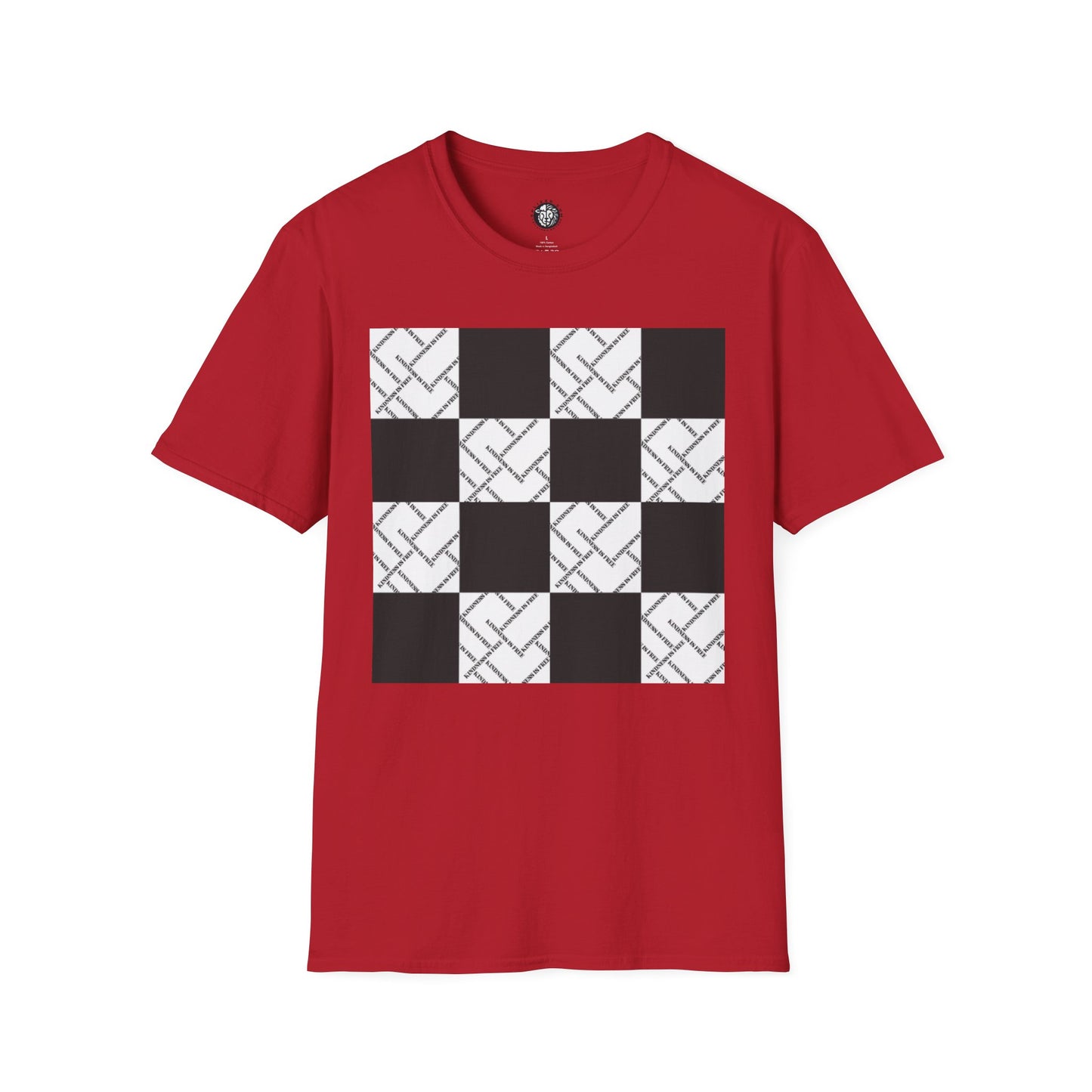 Modern Minimalist Checkerboard Unisex Softstyle T-Shirt