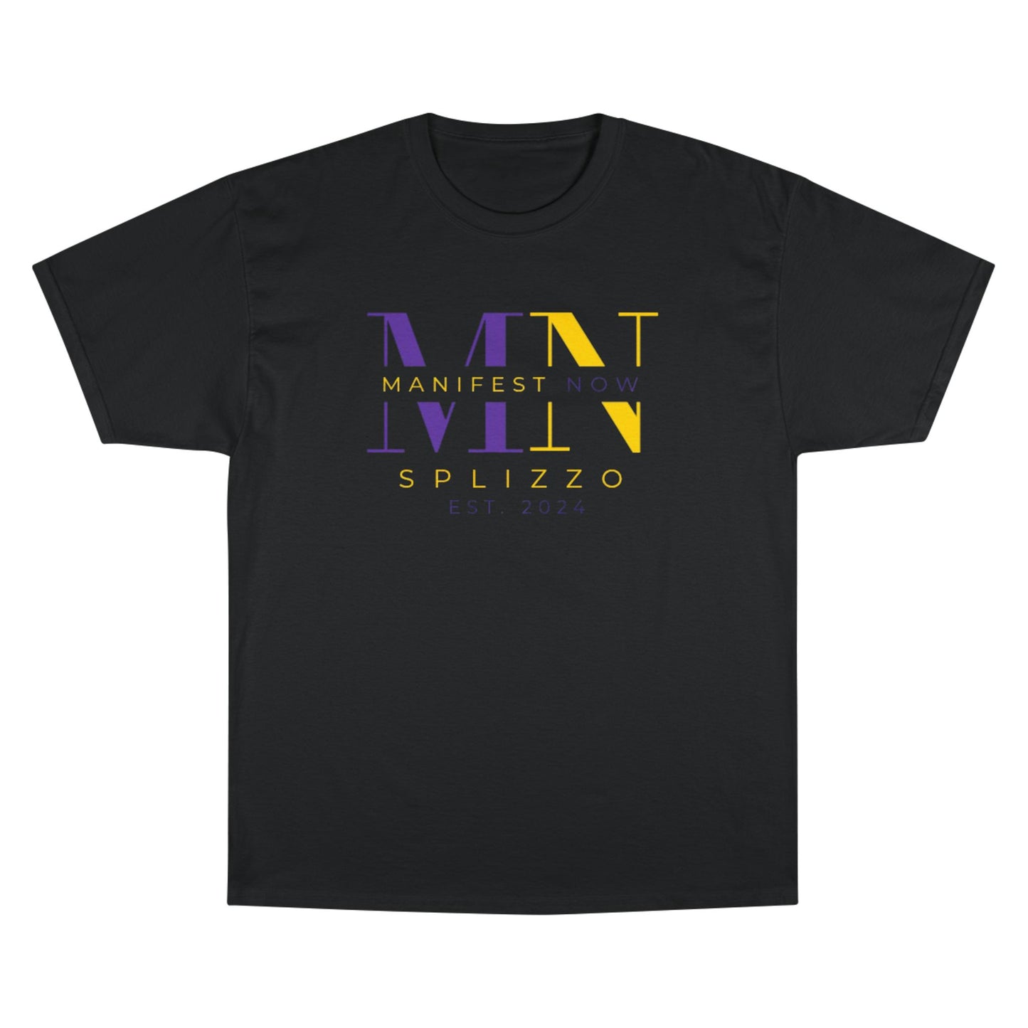 Manifest Now Champion T-Shirt - Empowering Graphic Tee for a Positive Mindset